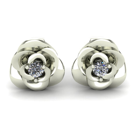 Blossom Spark Diamond Stud Earrings – 10 Pointer Elegance