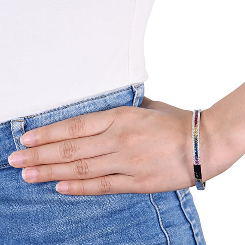 Pride Bangle Rainbow Sapphire