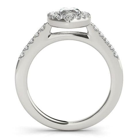 Celeste Marquise – 1 Carat Moissanite Ring in Rhodium-Plated 925 Silver