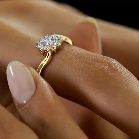 LAb grown diamond ring 14