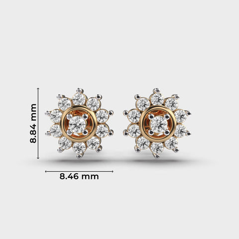 Lab grown diamond earrings JMT 12