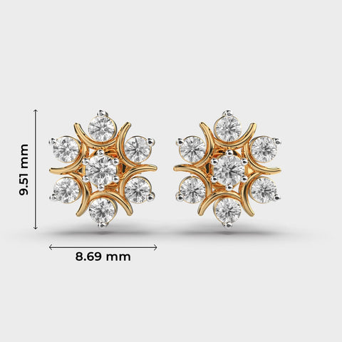 Lab grown diamond earrings JMT 6
