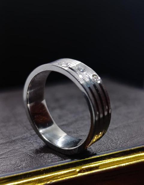 925 Silver Rhodium Plated Moissanite Ring