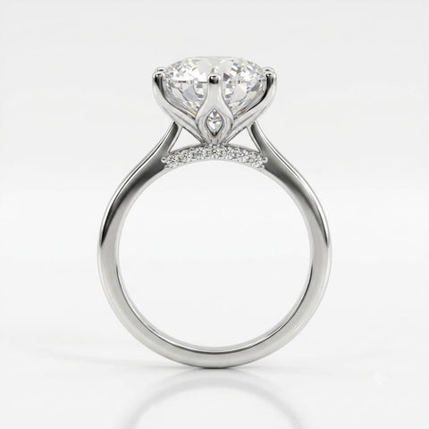 The Crown Brilliance 3CT GRA Certified Moissanite Ring