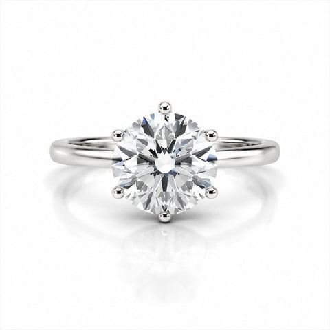 The Crown Brilliance 3CT GRA Certified Moissanite Ring