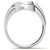 1ct 6.5mm Men's Round Brilliant Moissanite Wedding Ring; 14k White/Yellow