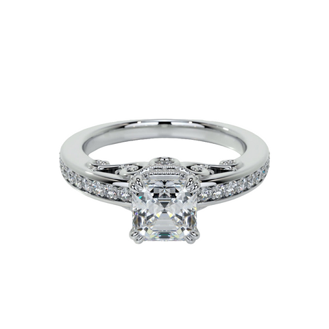 Regal Radiance – Ascher Moissanite Solitaire Ring