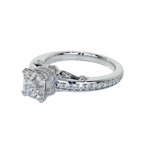 Regal Radiance – Ascher Moissanite Solitaire Ring