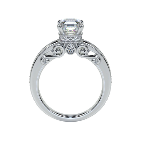 Regal Radiance – Ascher Moissanite Solitaire Ring