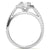 Round Petite Halo Moissanite Engagement Ring