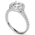Embrace Round Halo Moissanite Engagement Ring