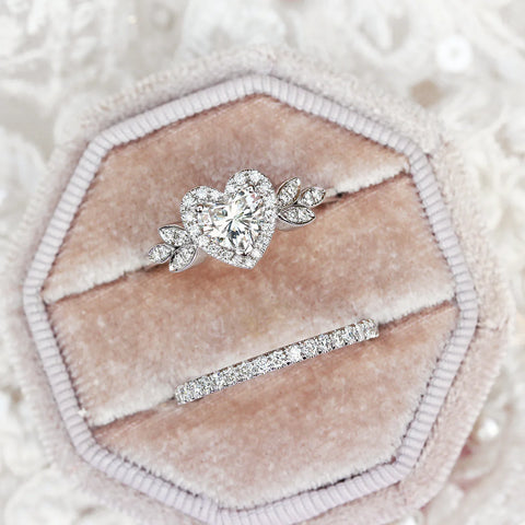 Love Moissanite Ring