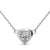Heart Moissanite Solitaire Necklace with Chain