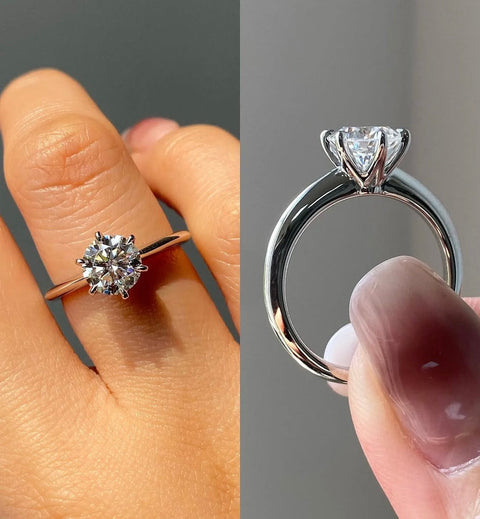 1 CT Lab grwon diamond ring