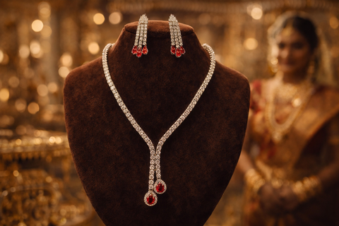 30.00 CTW MOISSANITE NECKLACE SET.