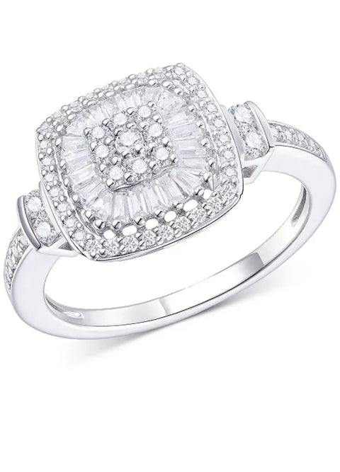 Glacier Glow Halo Ring