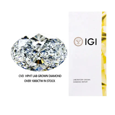Lab grwon diamond oval Ring