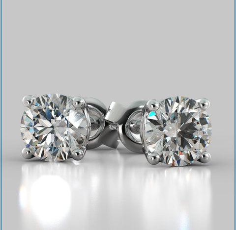 4 Prongs Moissanite Studd
