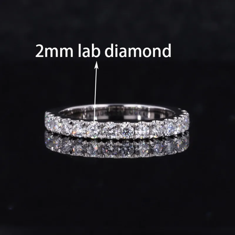 Eternity band Lab grwon diamond