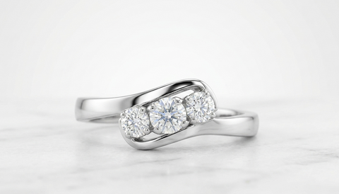 3 stone eternity Ring