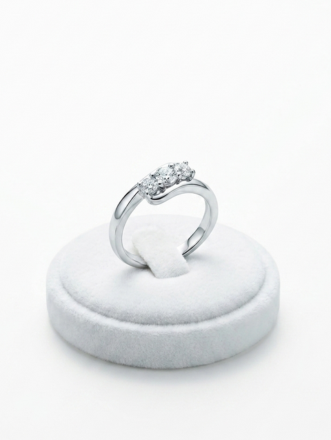 3 stone eternity Ring