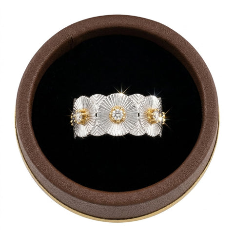 The Aurora Band: Sandblast 925 Silver & Moissanite Ring