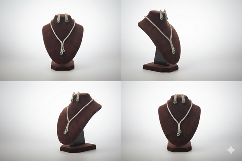 30.00 CTW MOISSANITE NECKLACE SET.