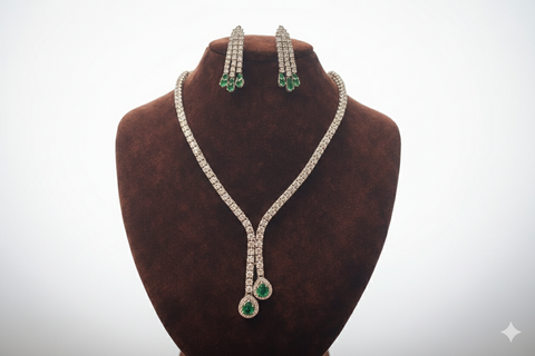30.00 CTW MOISSANITE NECKLACE SET.