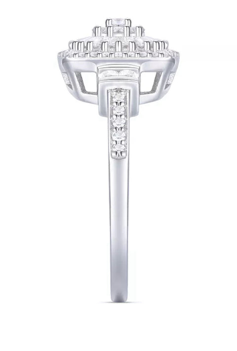 Glacier Glow Halo Ring