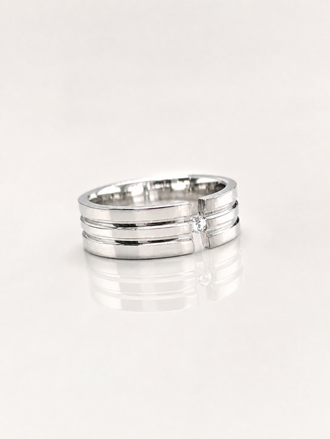 Moissanite Wedding band