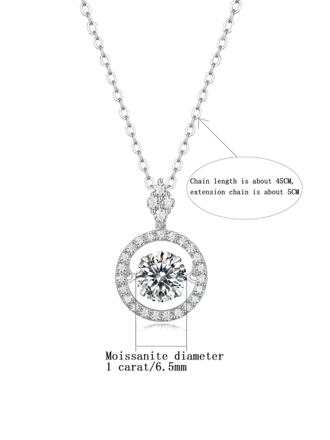 Dancing diamond pendant JMT 1