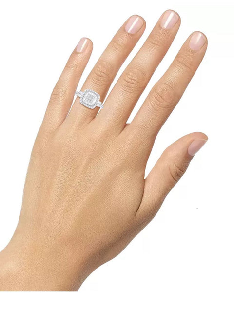 Glacier Glow Halo Ring