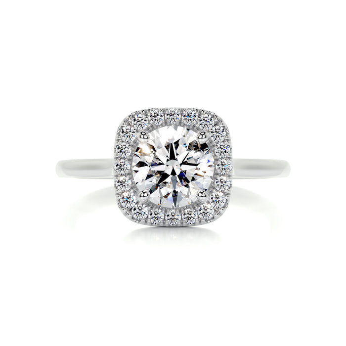 Moissanite Halo Ring– Musa Taha