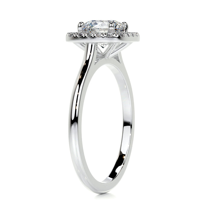 Moissanite Halo Ring– Musa Taha